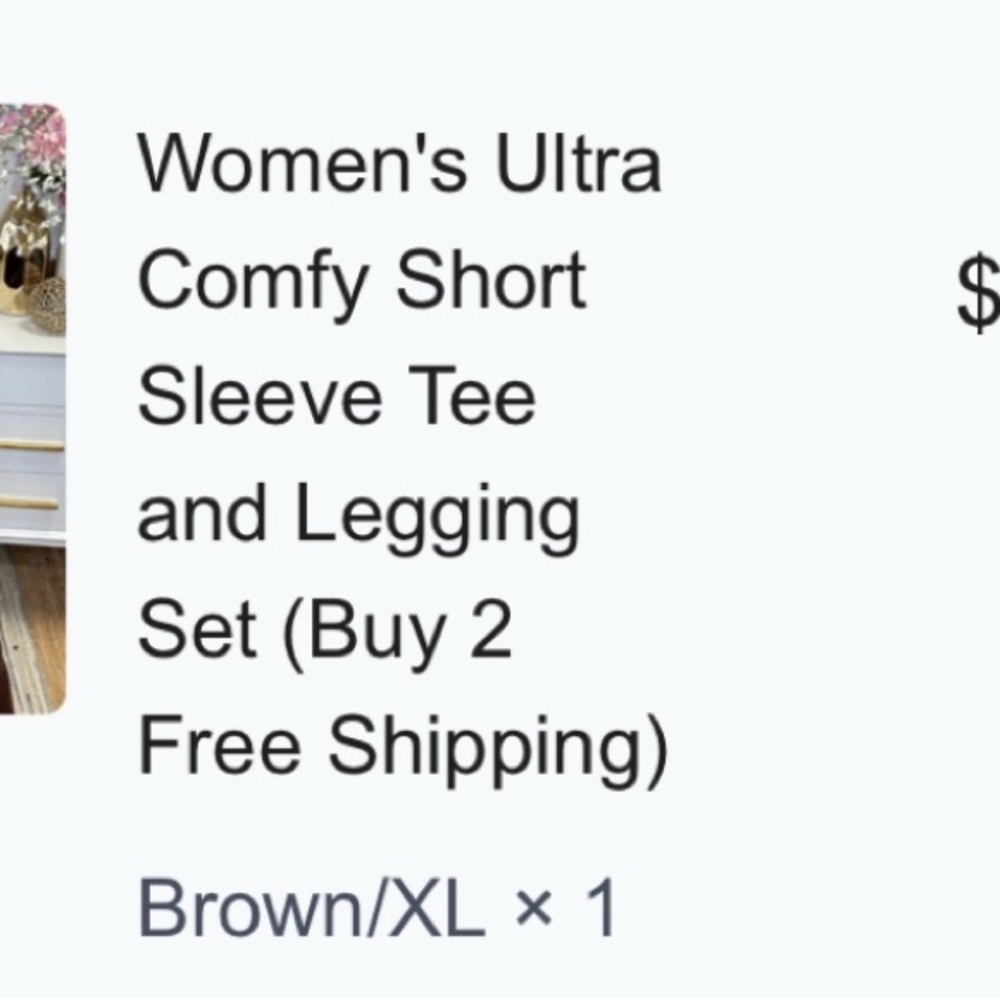 Women's Ultra Comfy Short Sleeve Tee and Legging Set